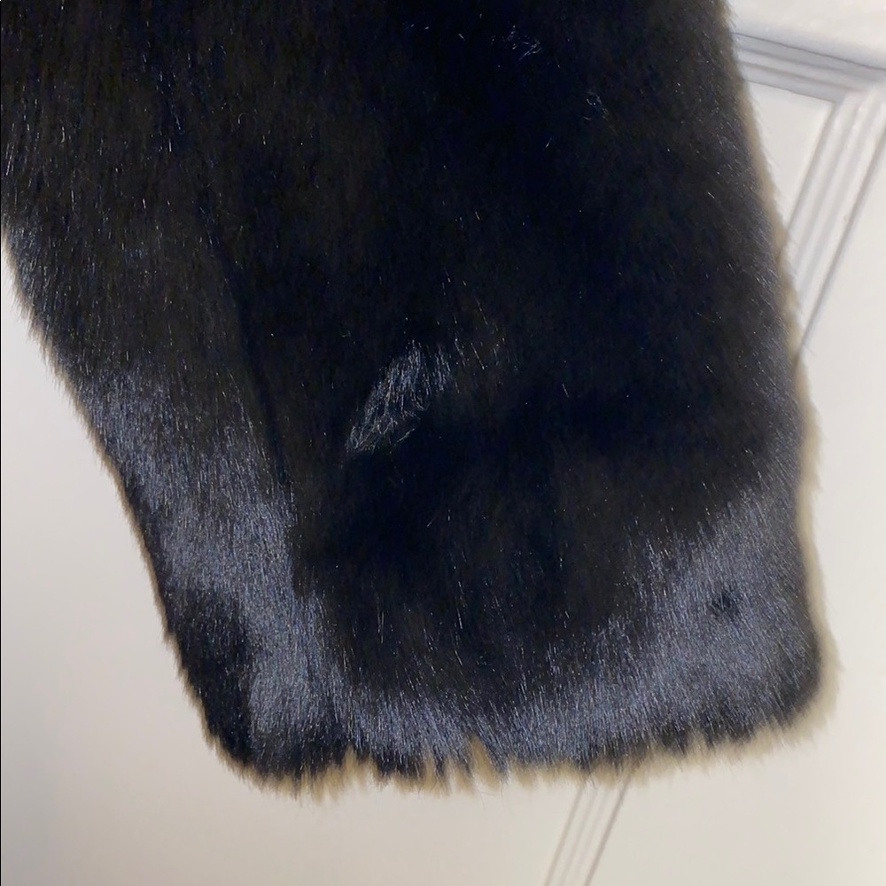 H&M Size 4 Black Teddy Jacket Luxurious Fluffy Faux Fur - Picture 12 of 16
